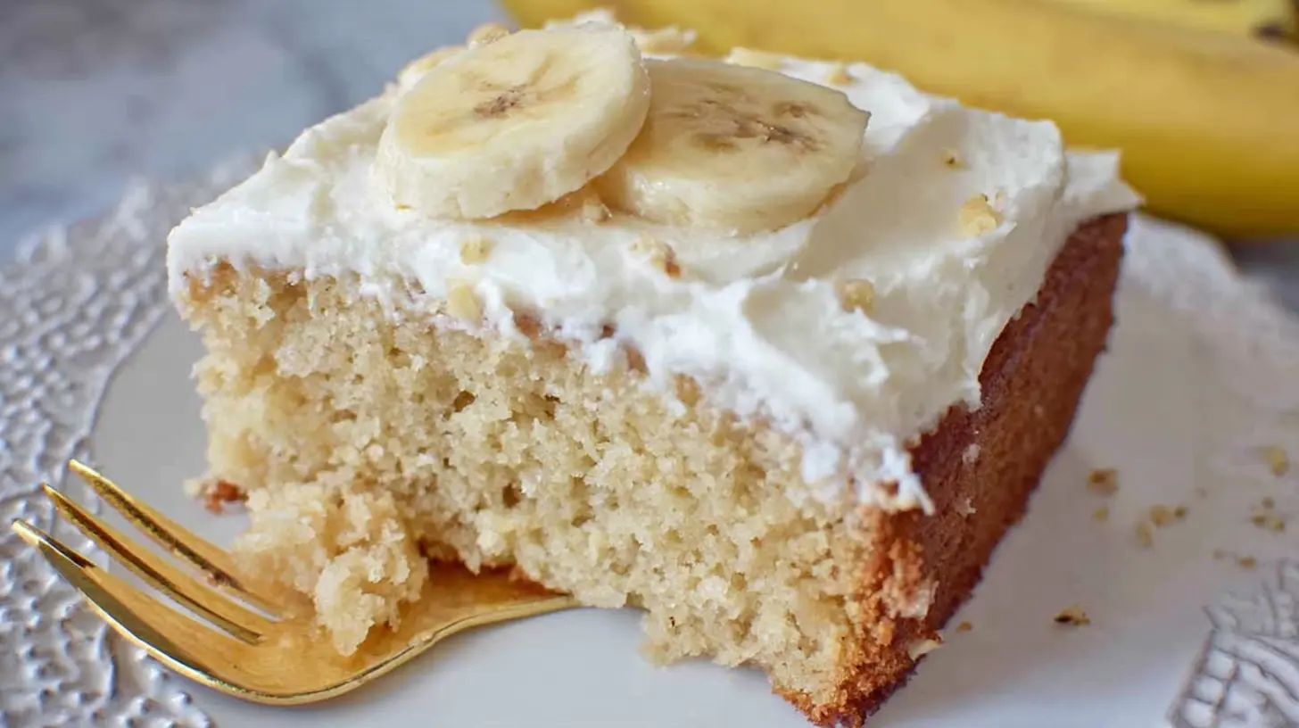 Delicious best banana cake sliced, ready to serve.