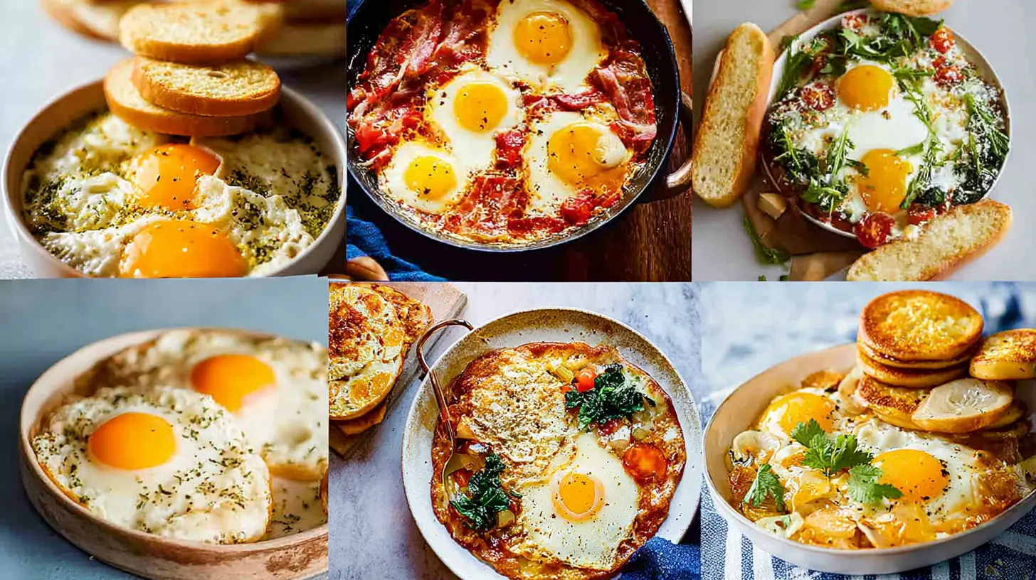 A vibrant flat lay showcasing an assortment of the best breakfast recipes