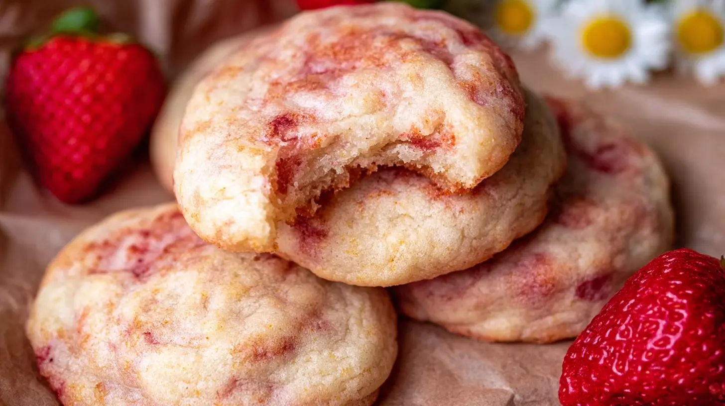 Delicious cheesecake cookies arranged on a plate