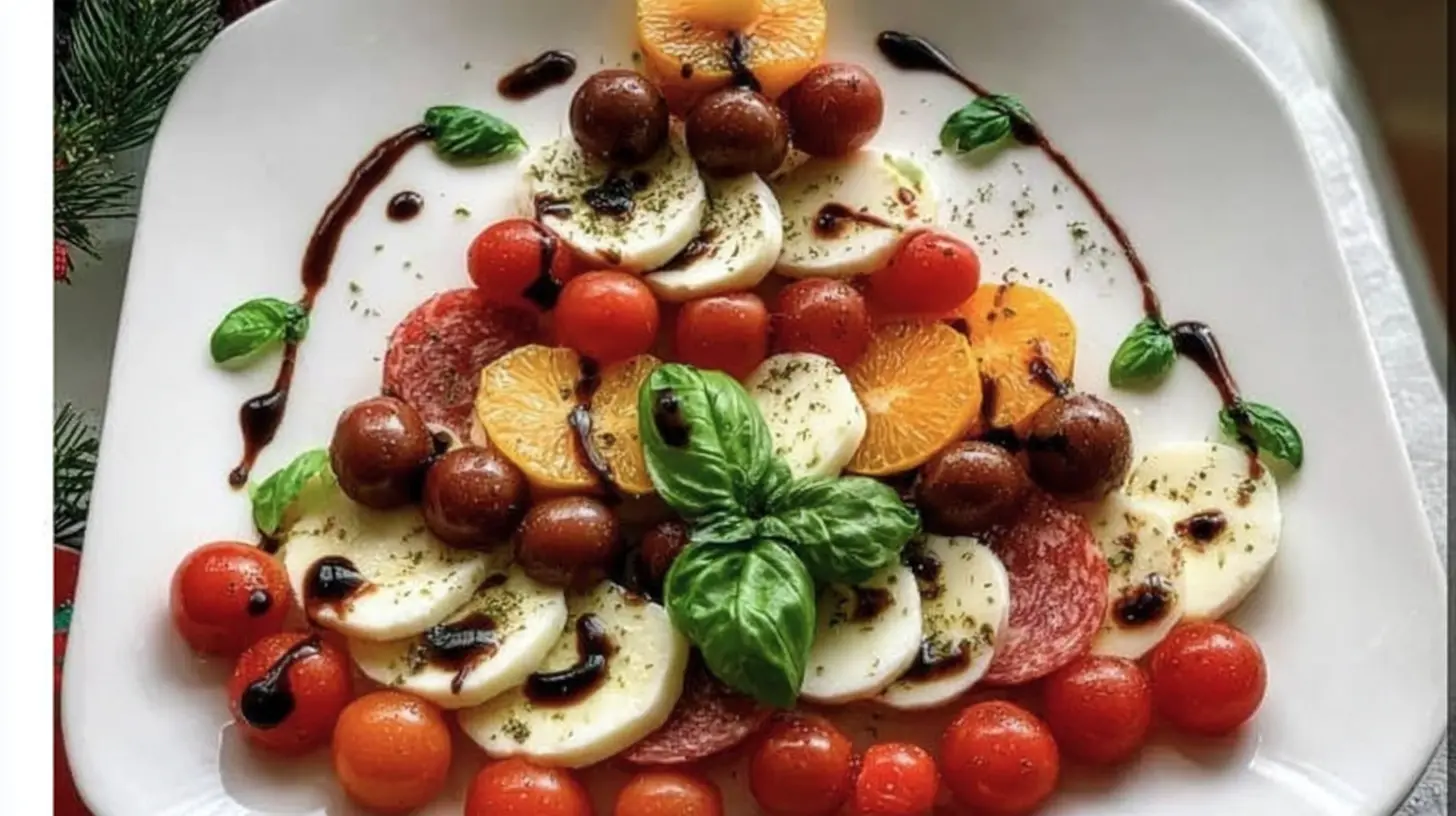 A table laden with various Christmas food dishes for a festive gathering.