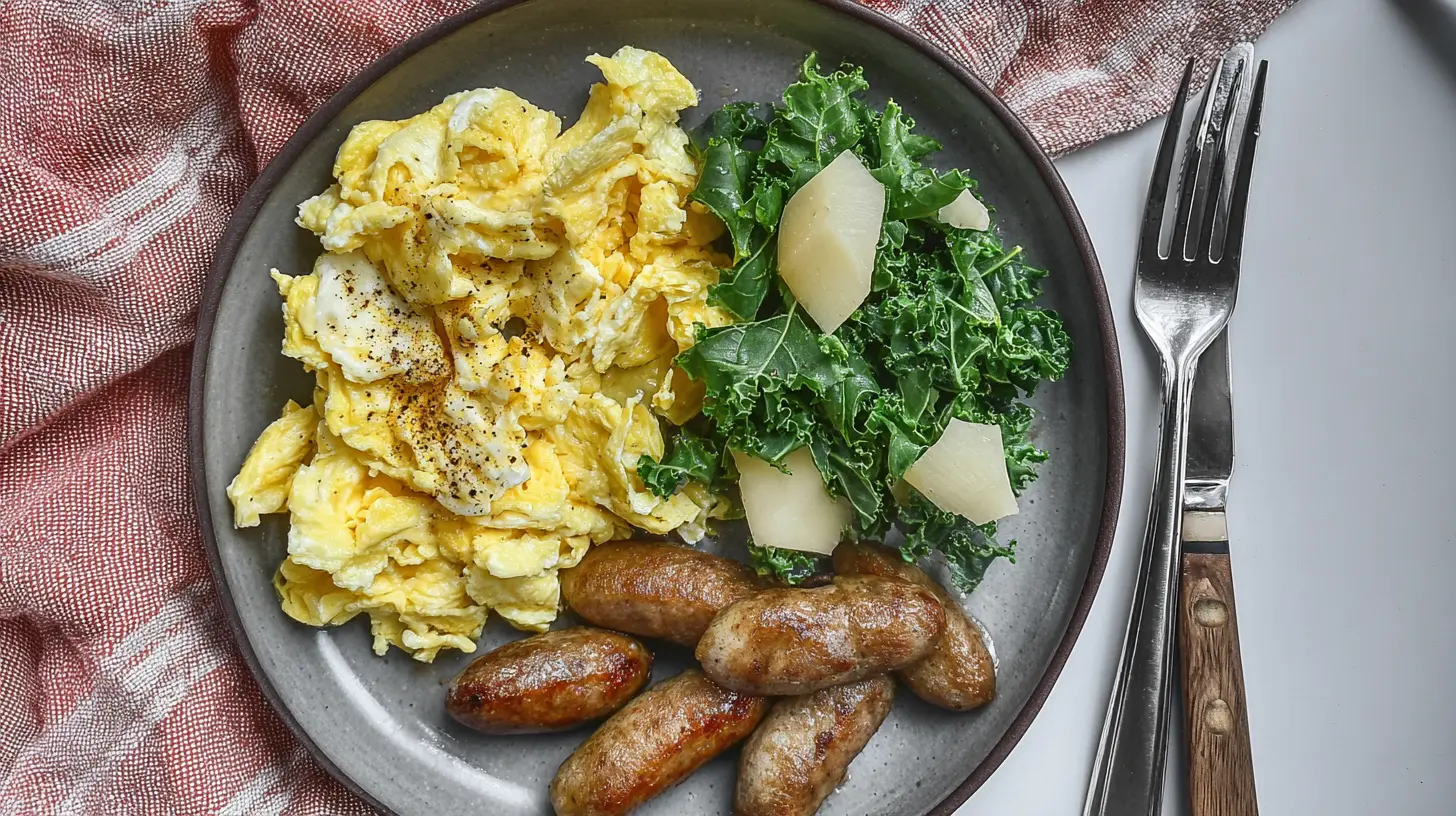 A vibrant clean eating breakfast bowl with fresh berries, nuts, and yogurt