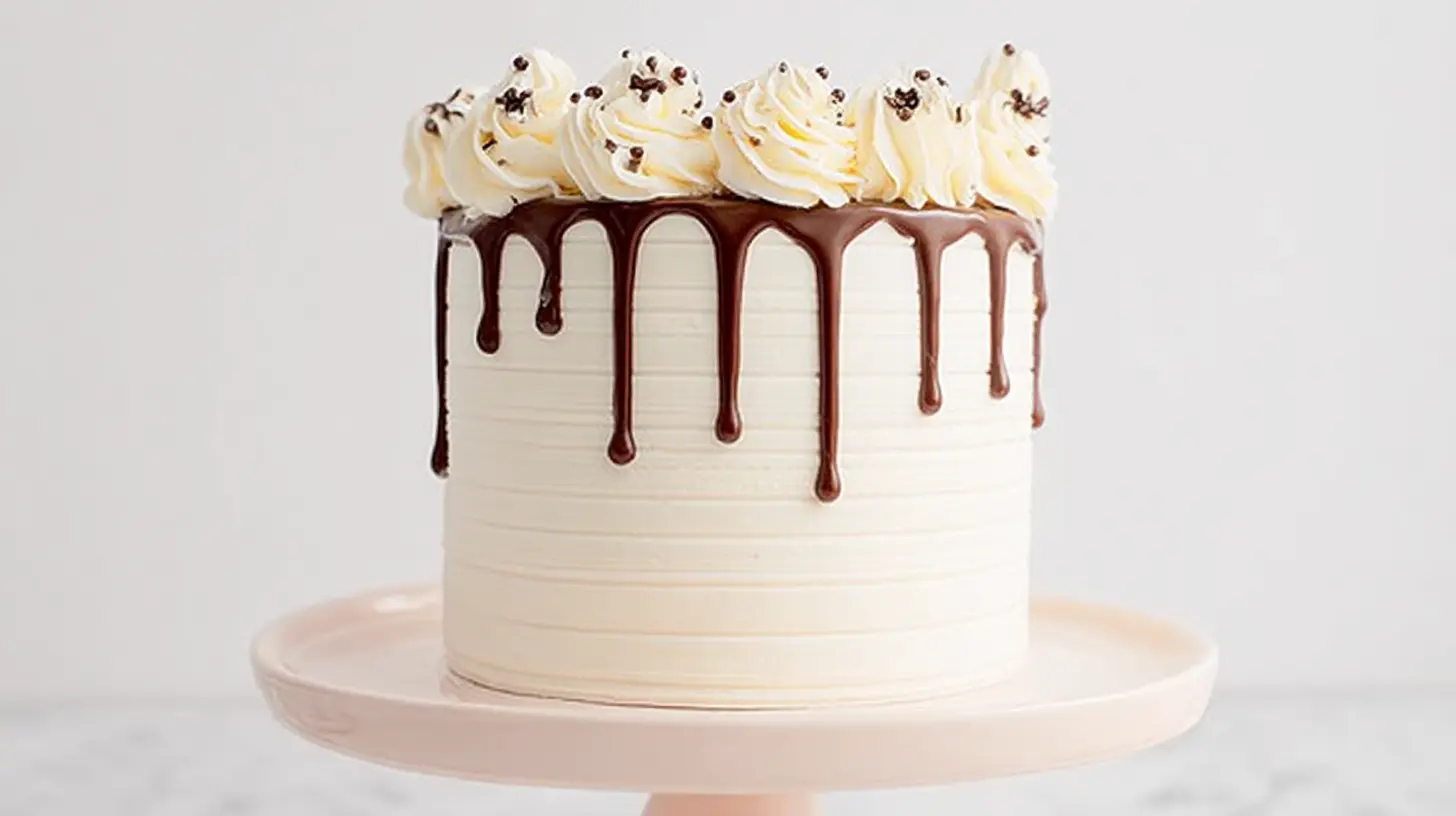 A beautifully decorated cake, ready for celebration.