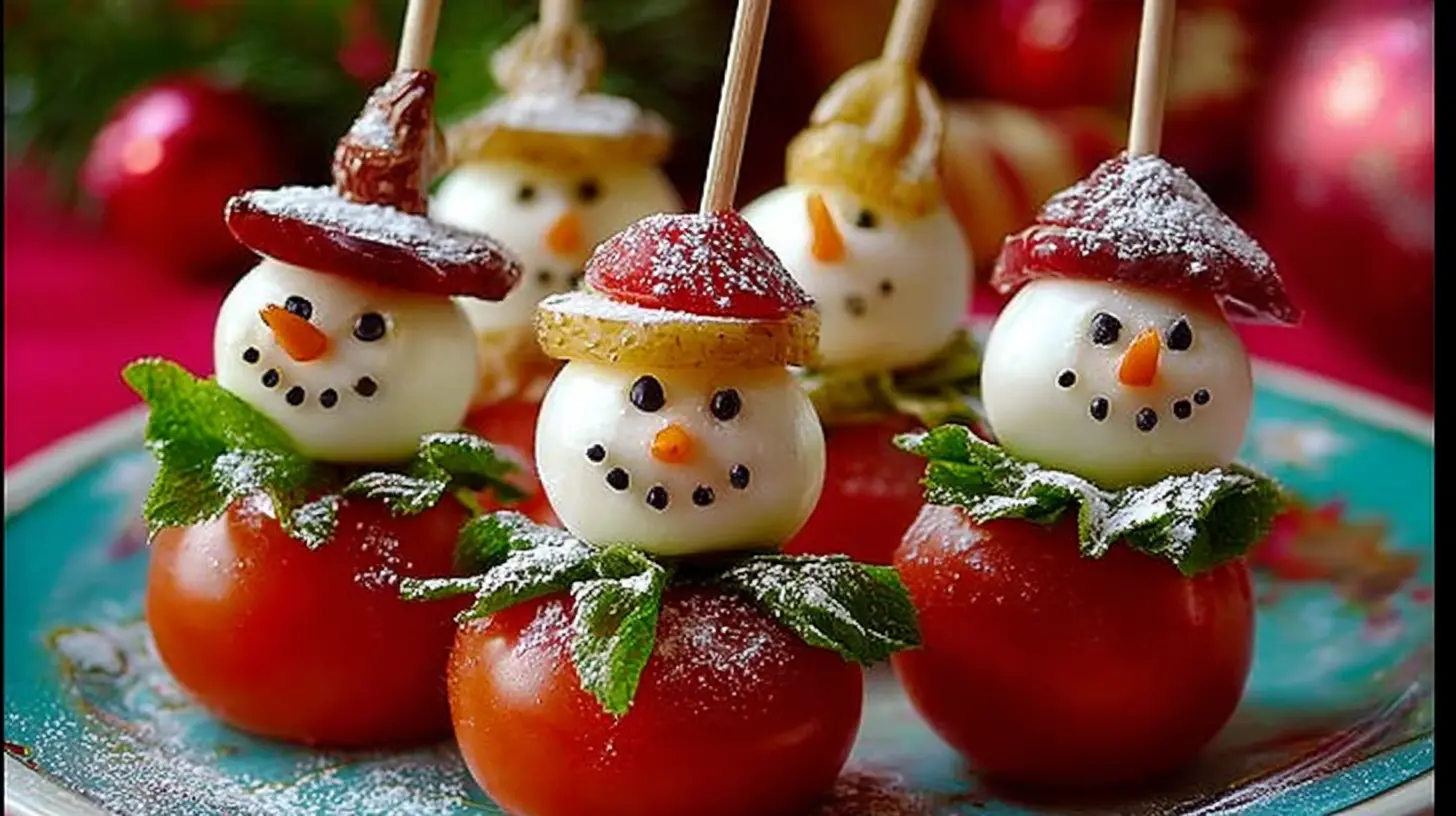 A humorous take on Christmas food, perhaps a funny dish or decoration.