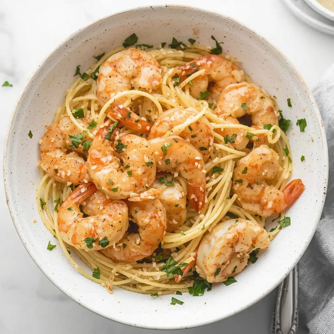 A delectable garlic parmesan shrimp cocktail platter, beautifully arranged with dipping sauces
