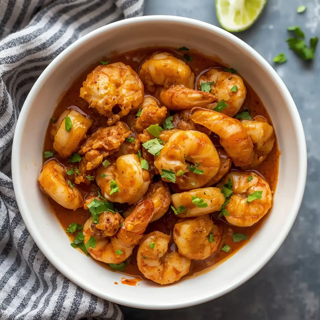 Delicious grilled Cajun shrimp served alongside corn on the cob