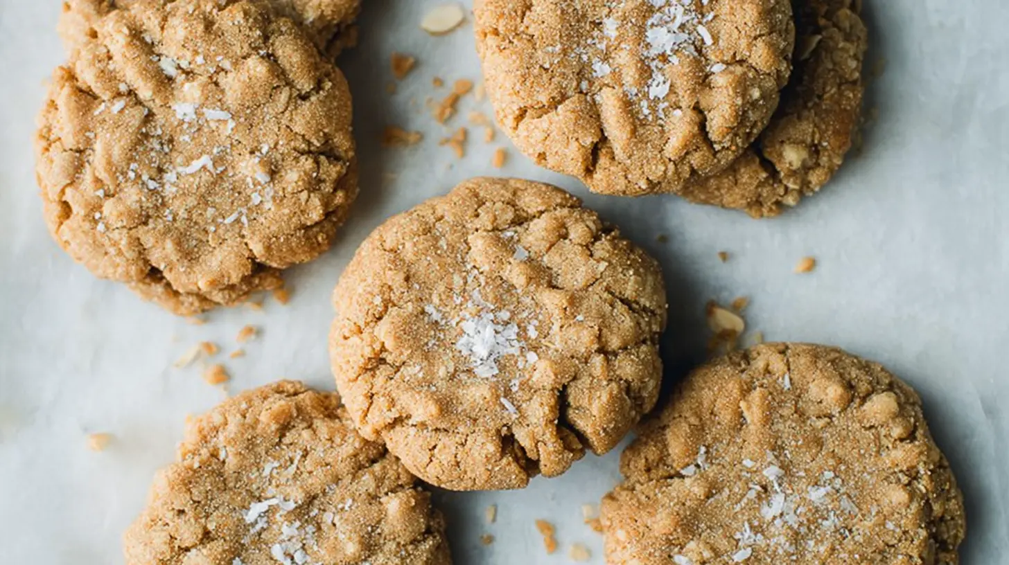 A close-up of wholesome, healthy cookies, naturally sweetened and free of sugar.