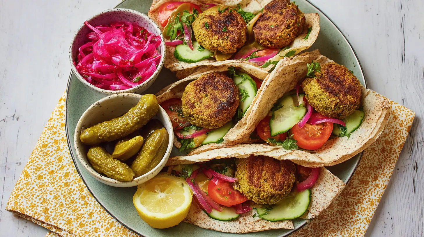 A plate of easy falafels, ideal for a quick lunch.