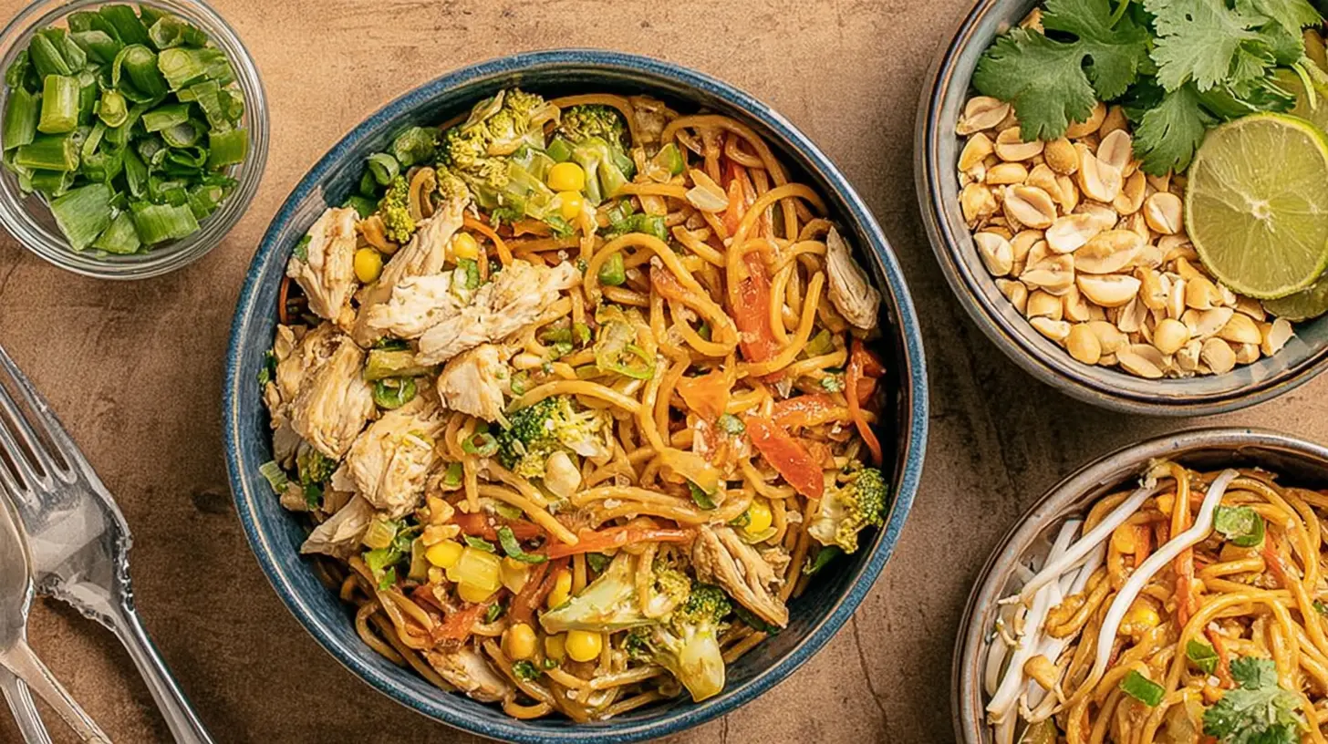 A vibrant array of quick lunch recipes prepared and ready to eat