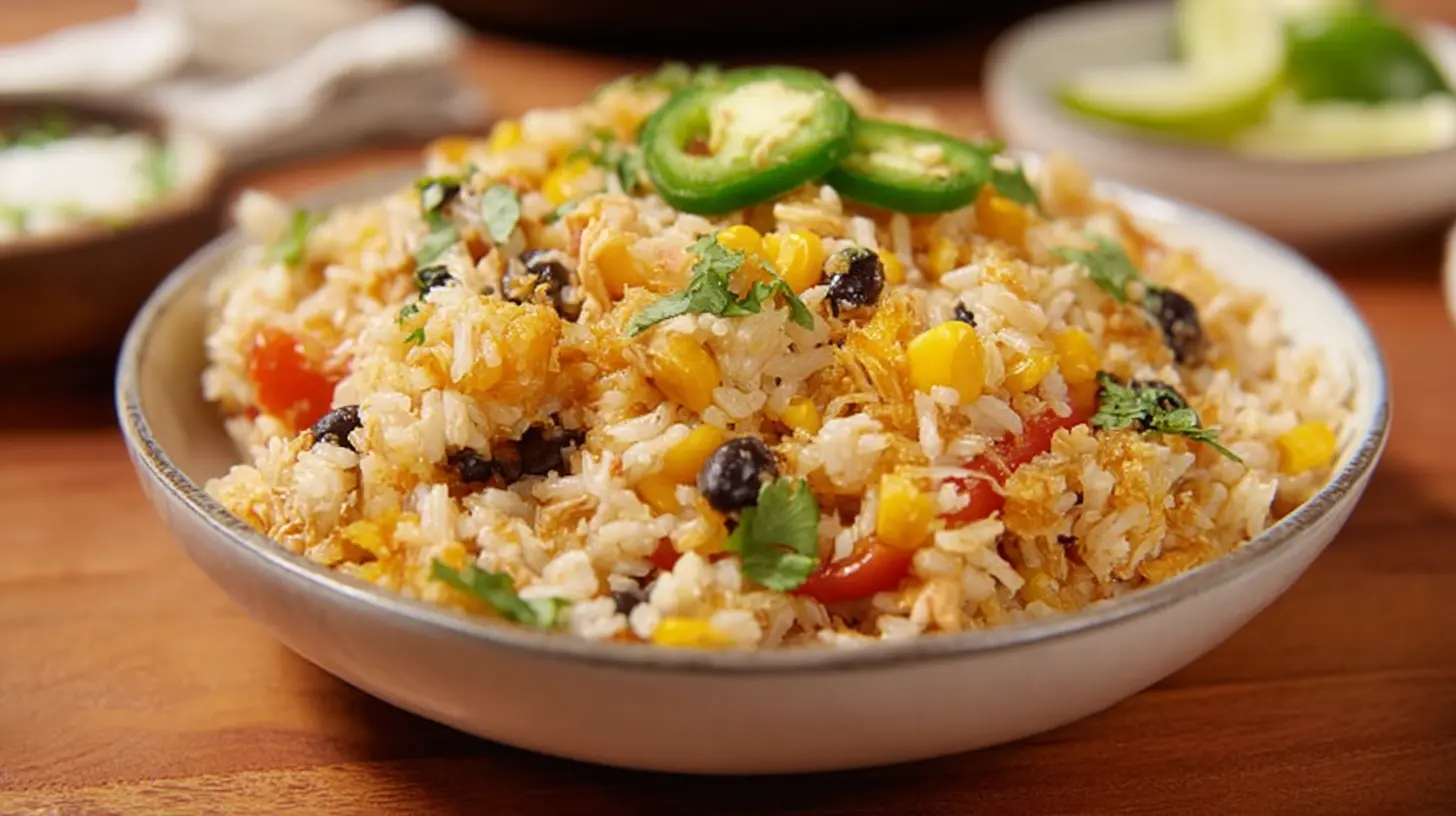 Various rice recipes for dinner side dishes, ready to serve