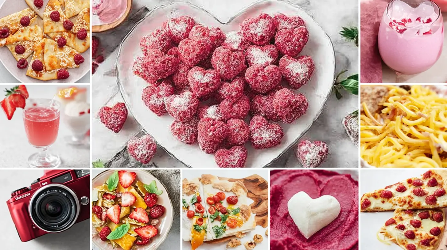 A collection of valentines recipes for a romantic dinner