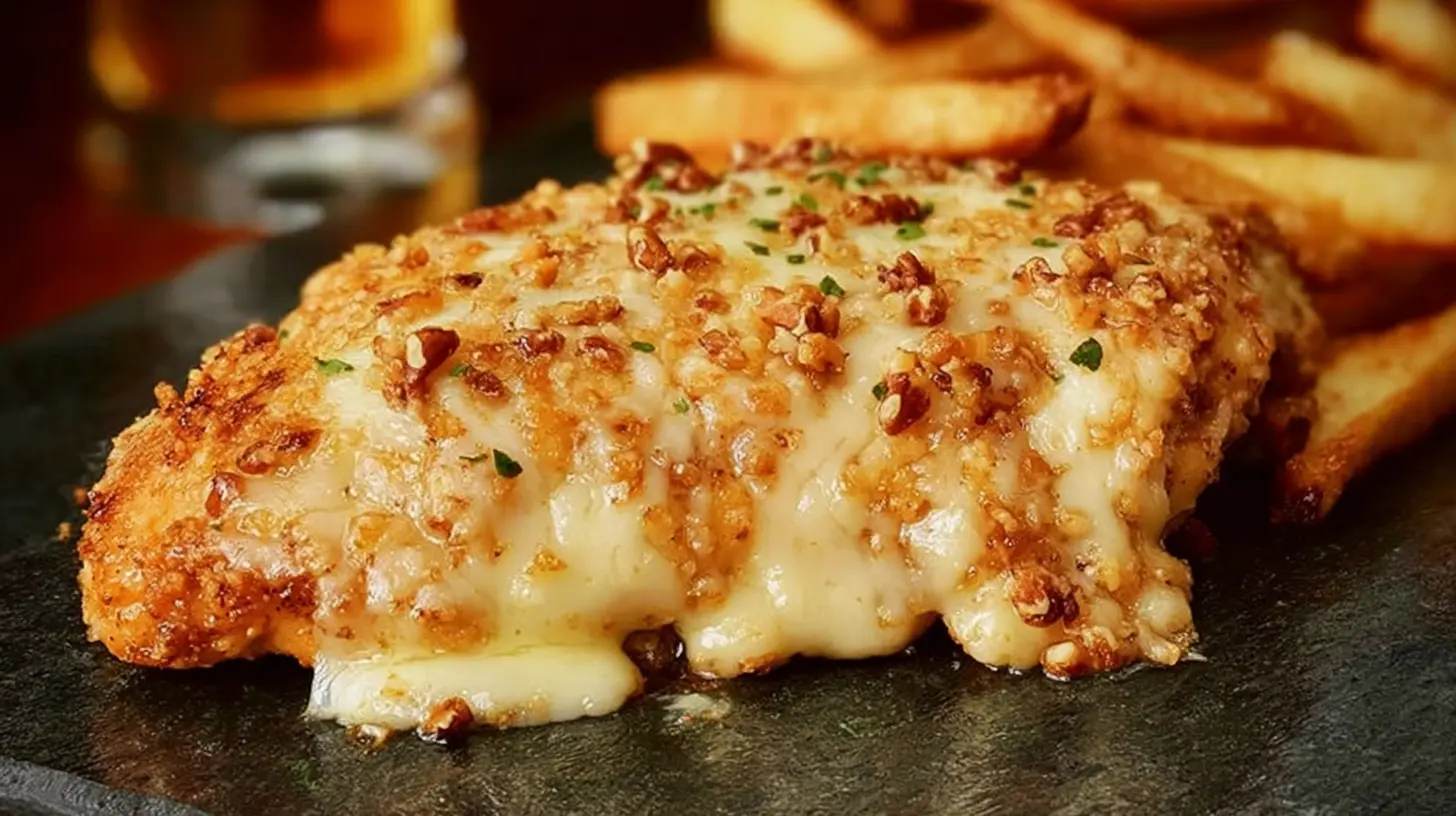 A delectable plate of Longhorn Steakhouse Parmesan Chicken