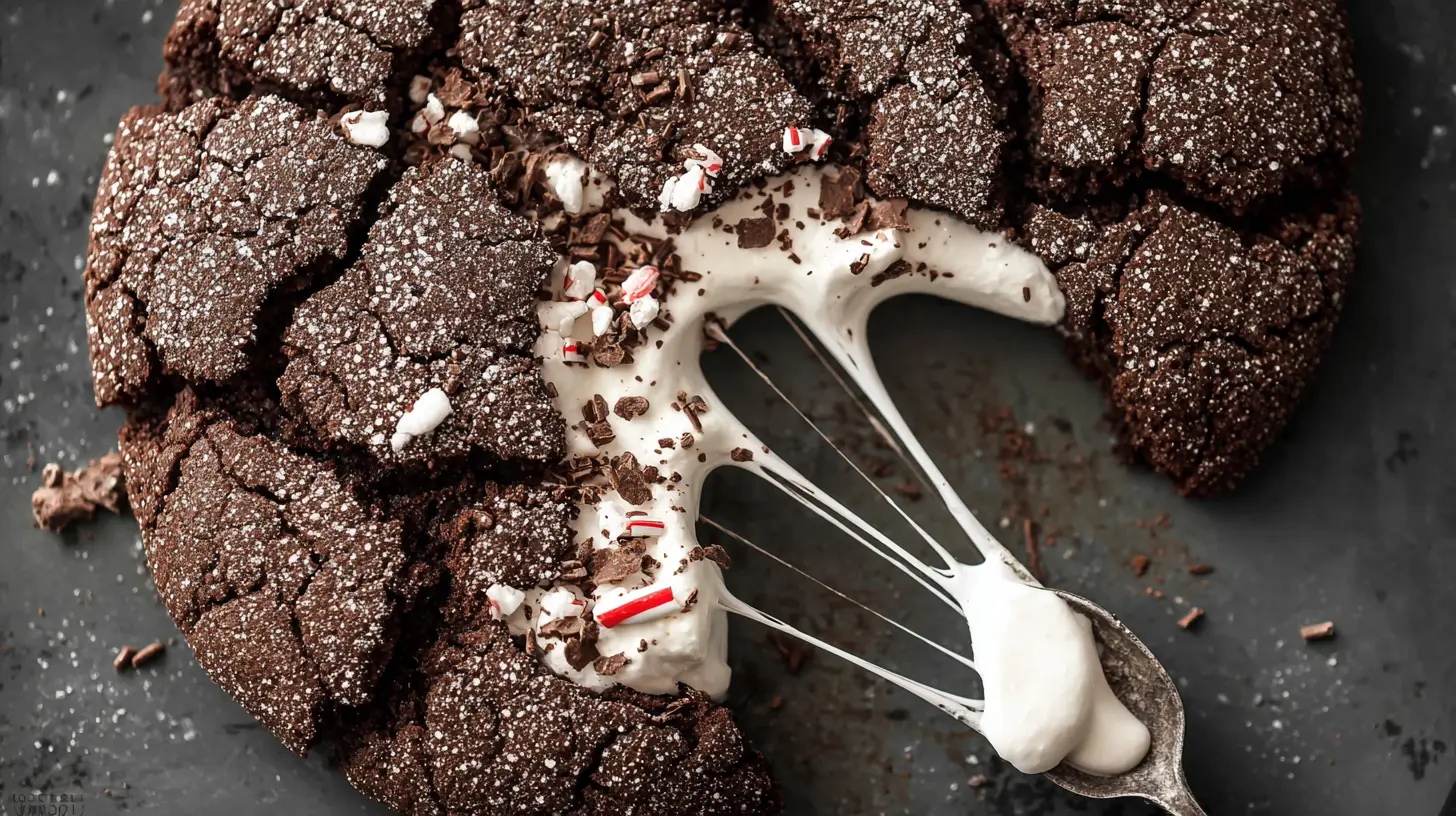 Marshmallow Hot Cocoa Surprise Cookies, perfect for holiday treats