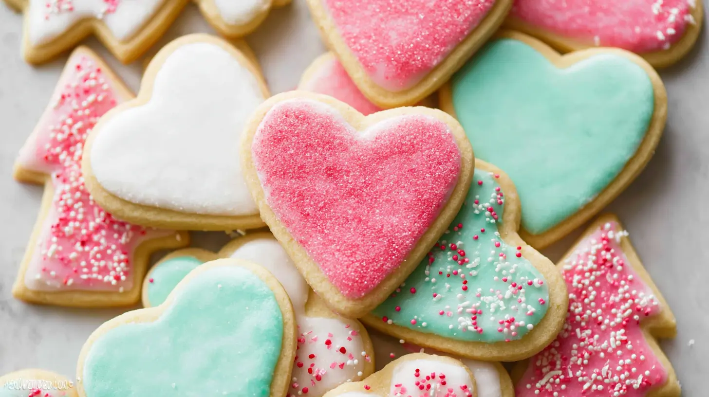 A plate of soft cutout sugar cookies ready for decorating.