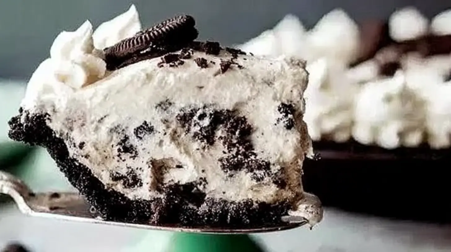 A delectable Cookies and Cream Pie, perfect for dessert.