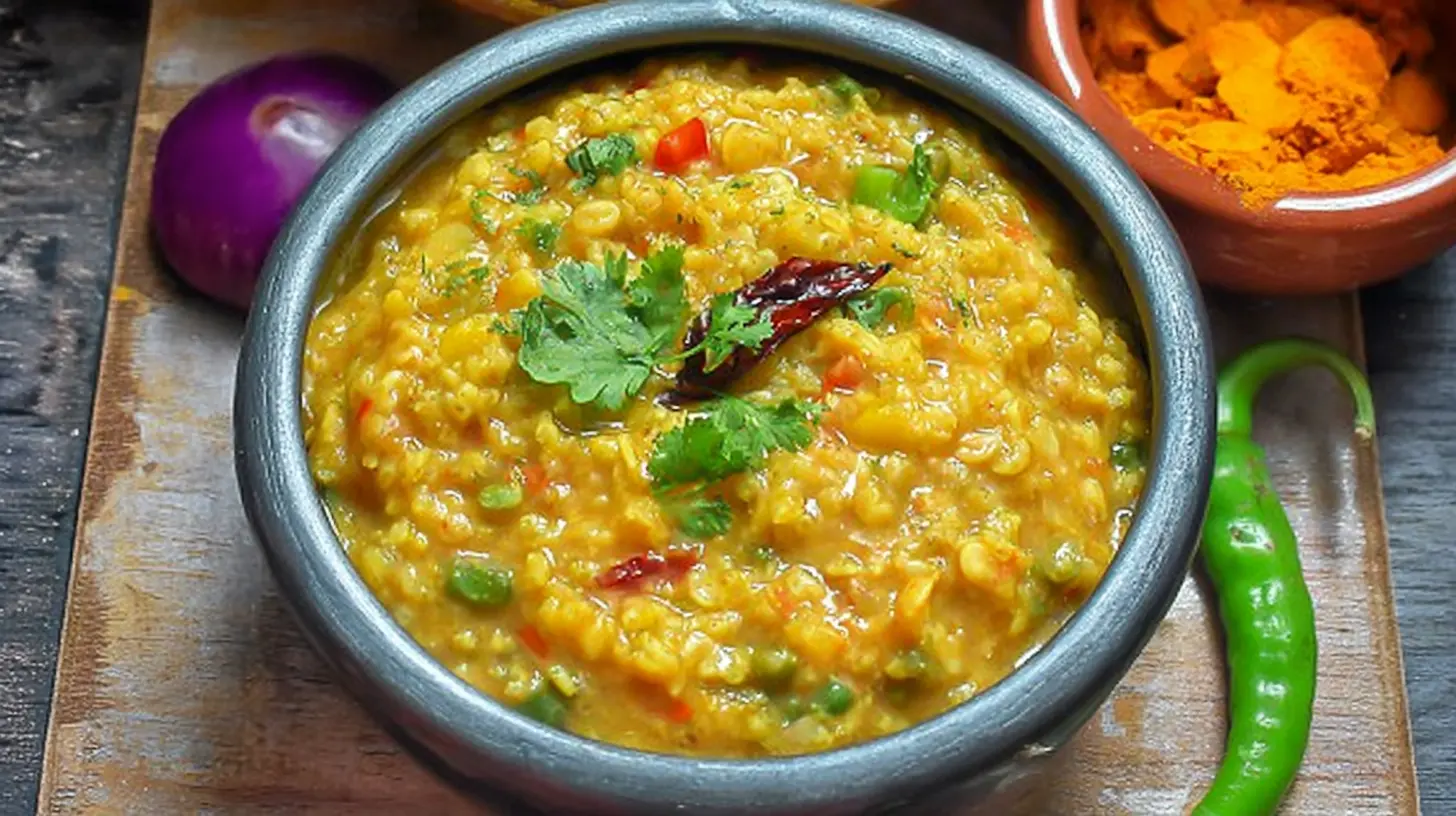 A bowl of healthy Oats Khichdi, a perfect recipe for weight loss.