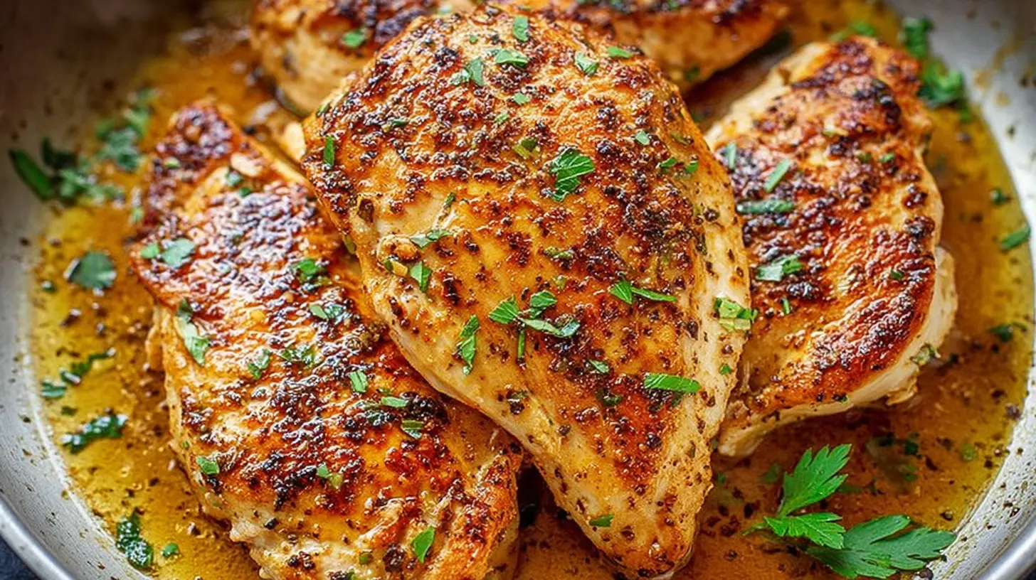 Delicious chicken dinner recipe, ideal for beginner cooks, in a prepared meal setting.