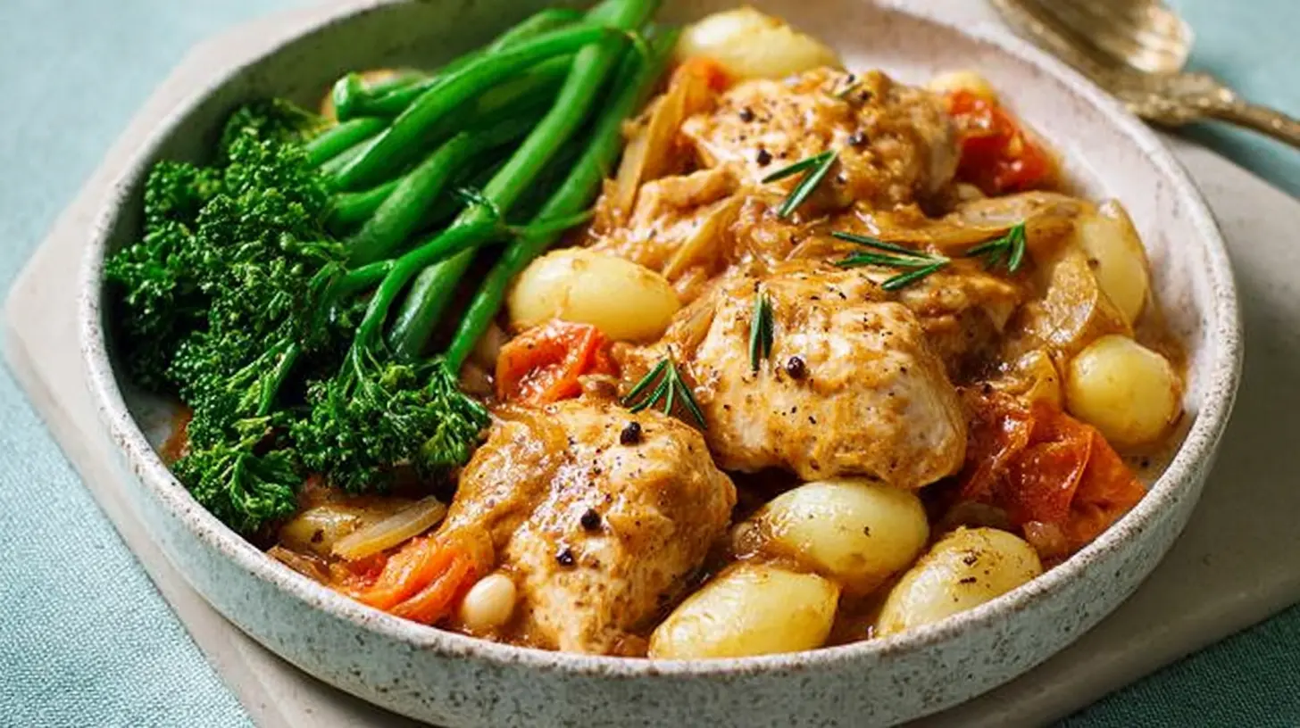 A plate featuring easy dinner recipes healthy with chicken, showcasing a balanced meal.