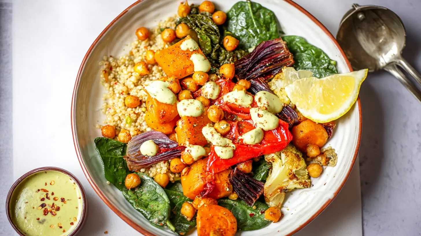 A colorful assortment of vegetables prepared for an easy healthy dinner recipe.