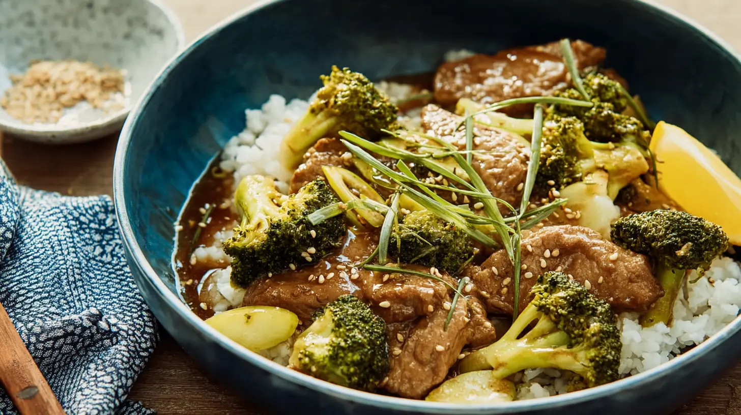 Easy and quick healthy dinner meal prepared in a home kitchen.