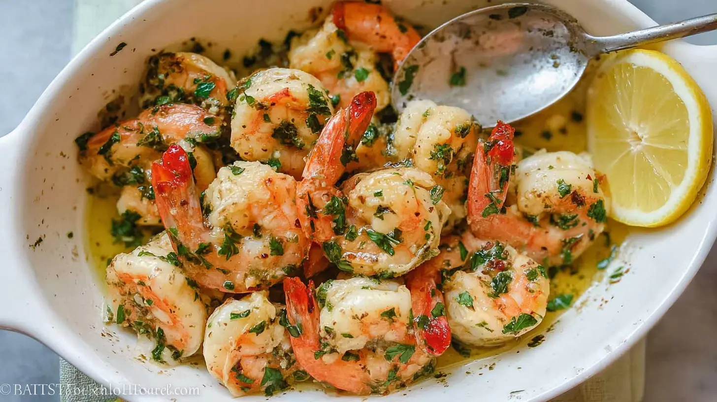 A classic shrimp dinner skillet, perfectly cooked and ready to serve.