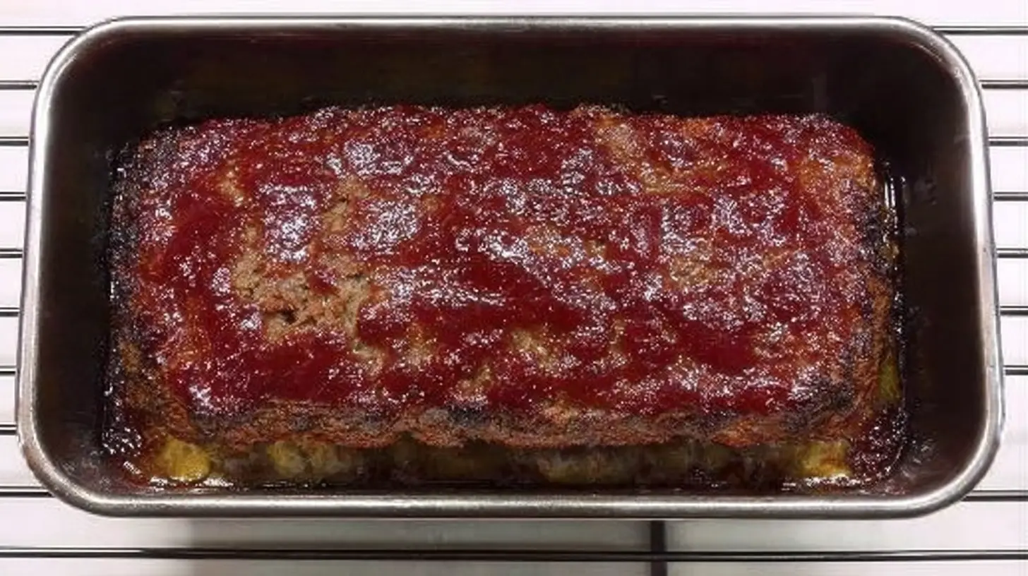 Presented low-carb meatloaf dinner with a side of steamed green vegetables.