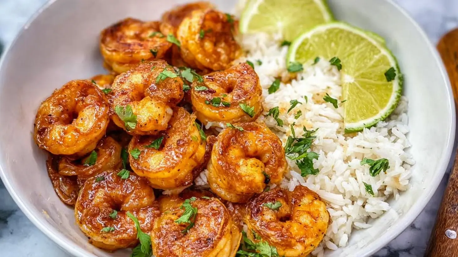 A delicious protein-rich shrimp plate arranged neatly