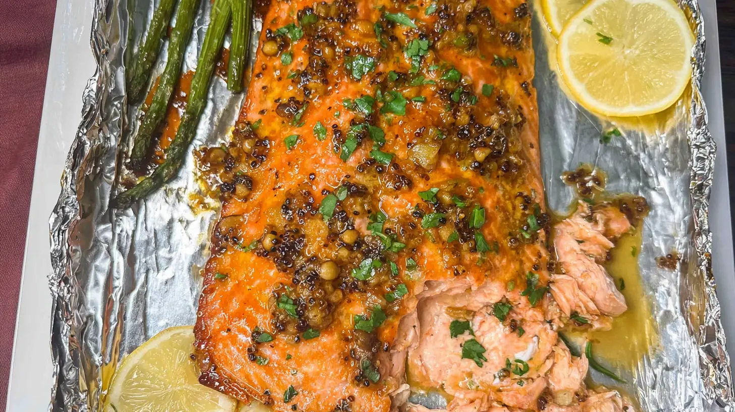 A perfectly cooked high-protein salmon dinner, flaked and ready to eat.