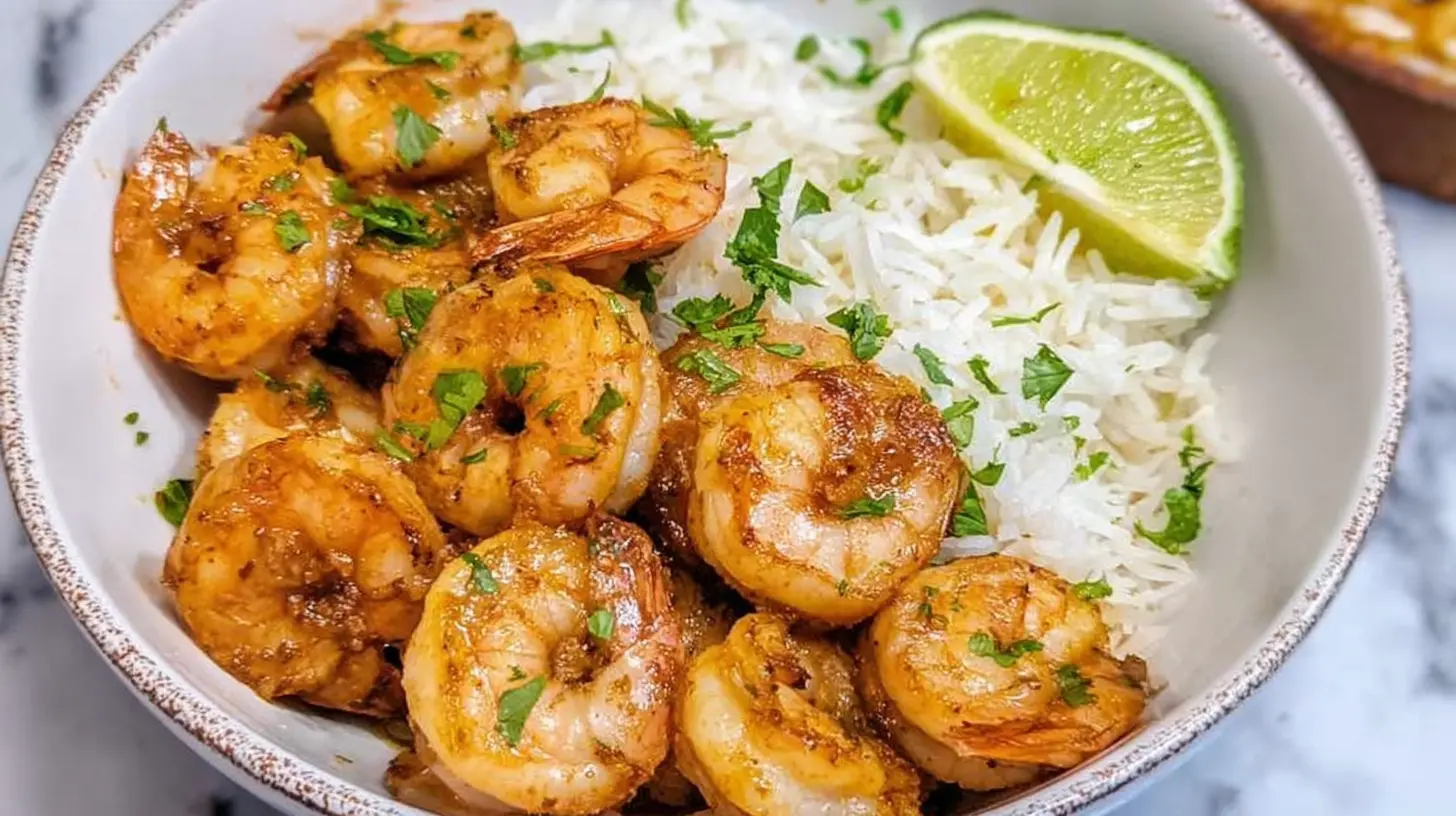 Delicious cooked shrimp arranged for a family-style meal.