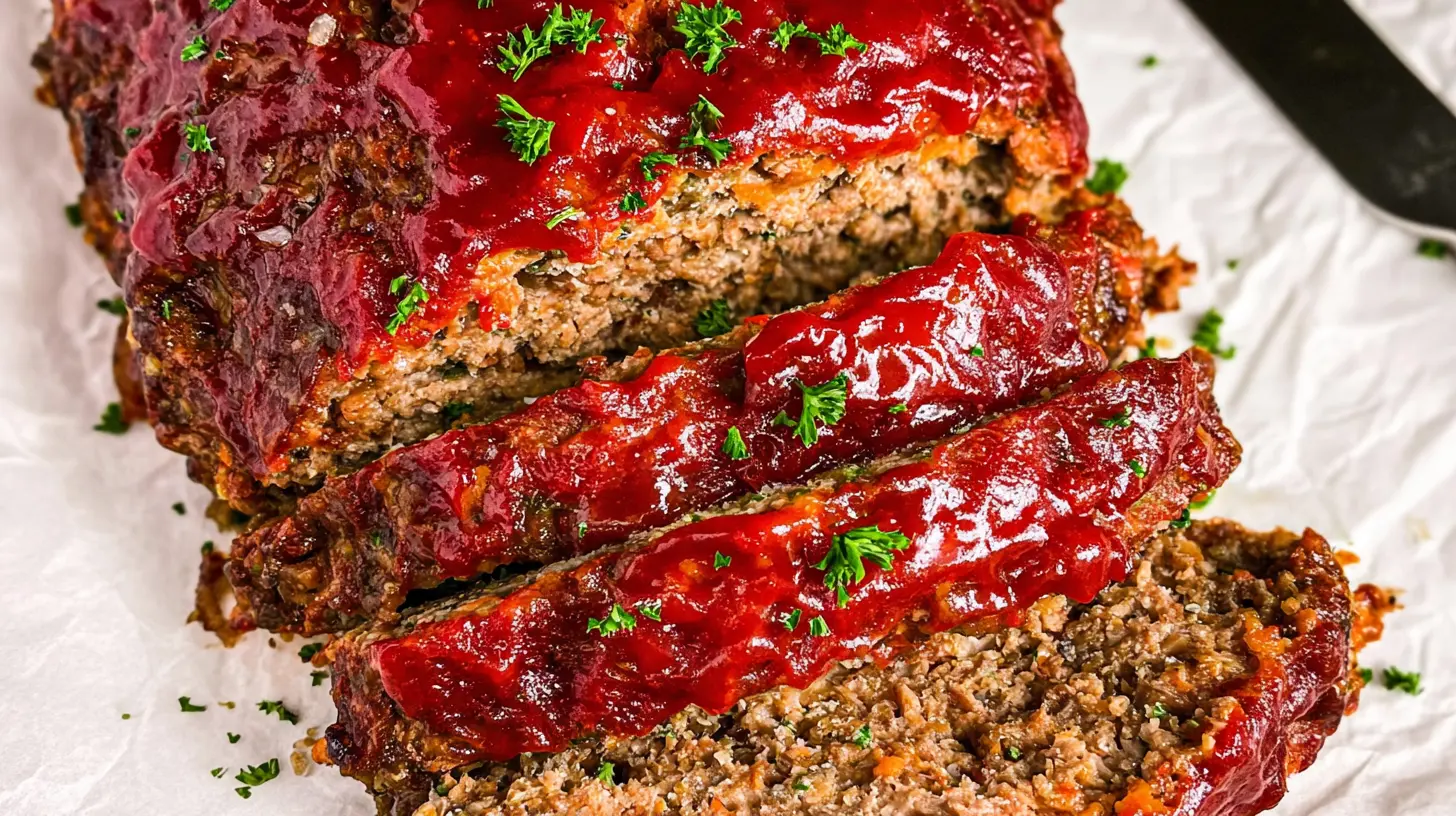 A hearty no-fuss meatloaf dinner served with sides.