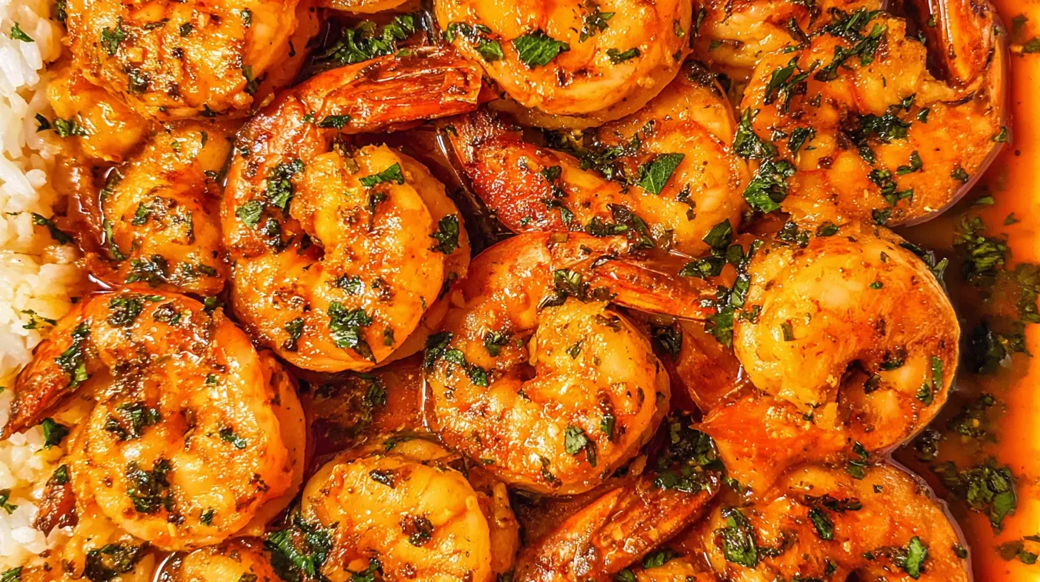 Deliciously prepared One-Pan Shrimp with roasted seasonal vegetables straight from the oven