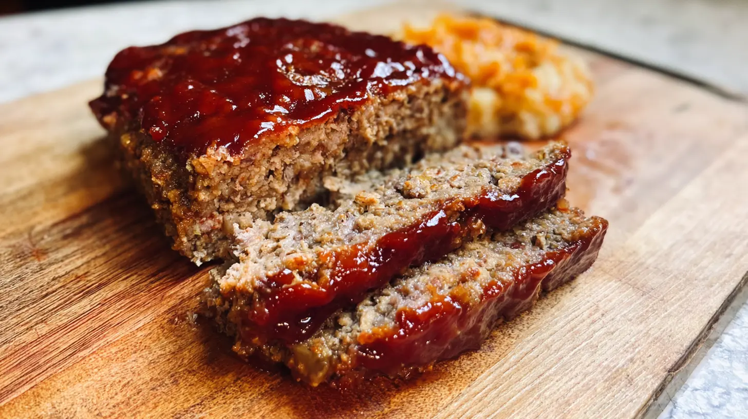A delicious homestyle meatloaf dinner served with sides.