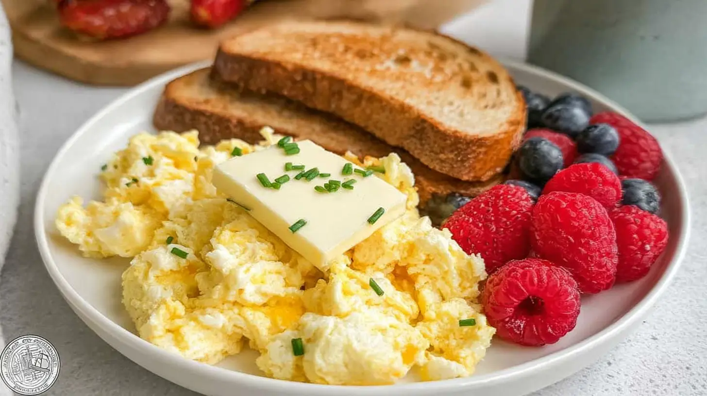 Different plates displaying simple easy breakfast ideas.