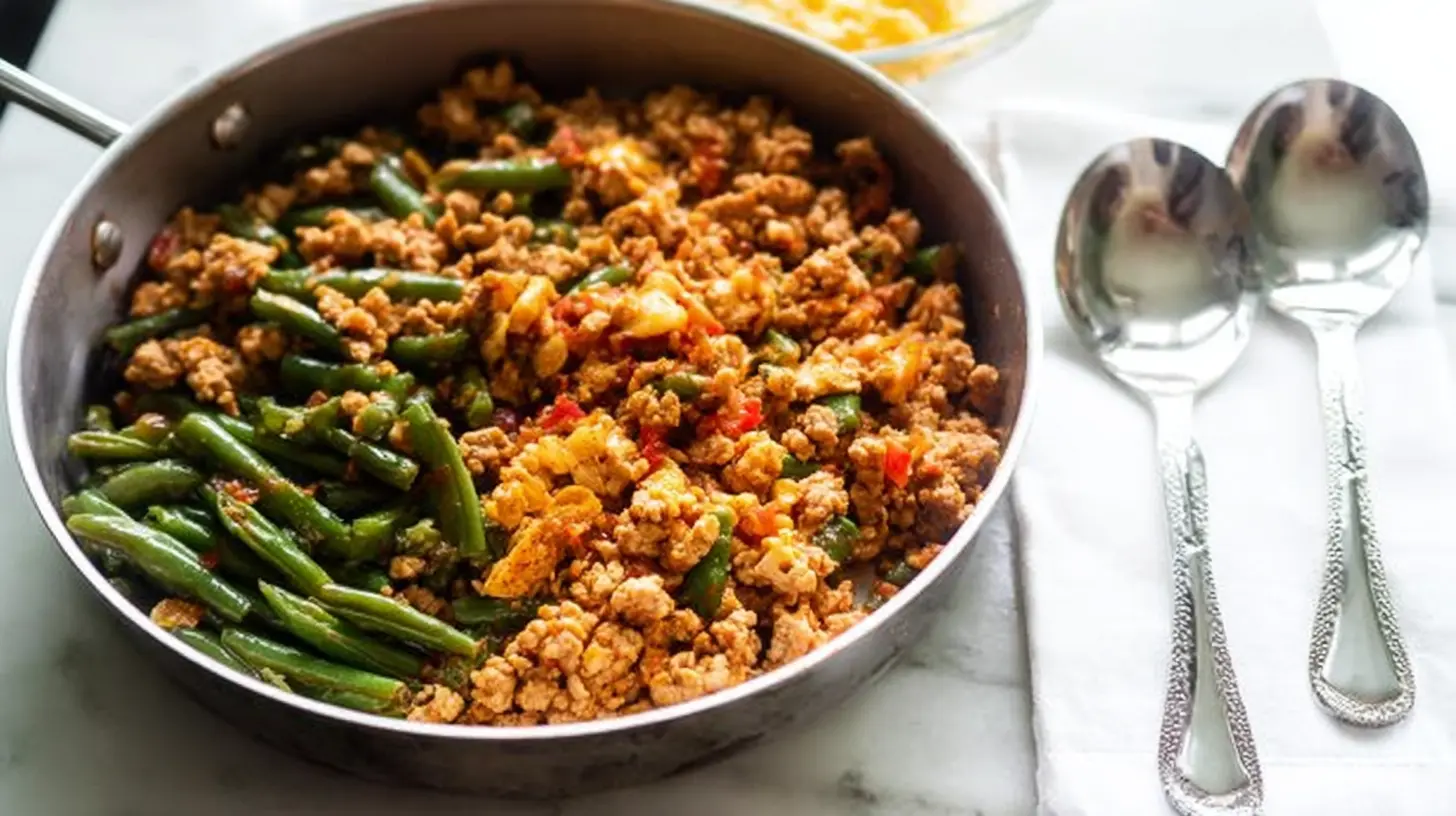 A collection of healthy low fat ground turkey meal prep dishes in individual servings