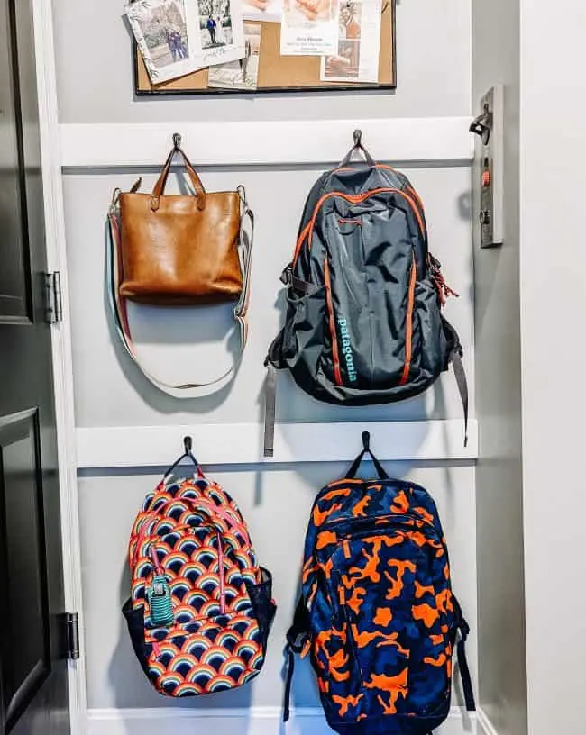 Various accessories and compartments illustrating backpack organizer hacks